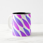 Mug de café motif de poisson coloré (Devant gauche)