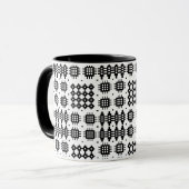 Mug de café : Motif de tapisserie galloise, noir s (Devant gauche)