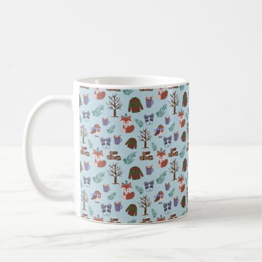Mug de café Motif d'hiver (Gauche)