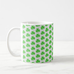 Mug de café Motif irlandais shamrock