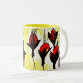 Mug de café Motif jaune (Devant droit)