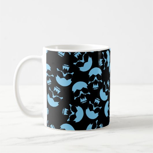Mug de café Motif noir et bleu (Gauche)
