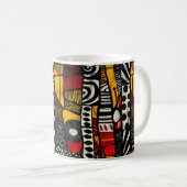 Mug de café Motif tribal africain (Devant droit)