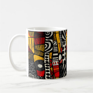 Mug de café Motif tribal africain