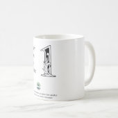 Mug de café motivationnel - Un jour à la fois (Devant droit)