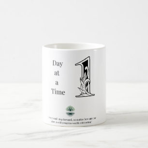 Mug de café motivationnel - Un jour à la fois