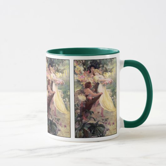 Mug de café : Mucha - Esprit de printemps (Droite)