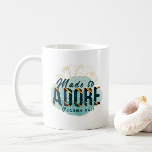 Mug de café| Mug chrétienne | Citation Verse De La (Avec donut)