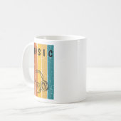 Mug de café musique rétro mignon et propre (Devant gauche)