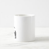 Mug de café : Né au poisson, forcé au travail (Centre)
