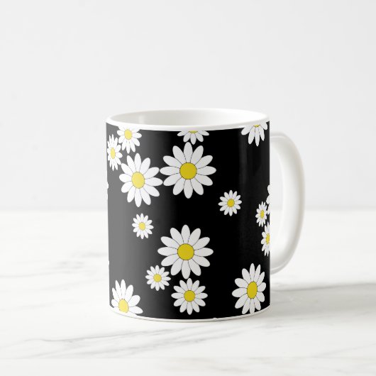 Mug de café noir (Devant droit)
