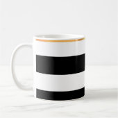 Mug de café noir et blanc moulé en or (Gauche)