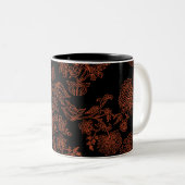 Mug De Café Noir Et Brown Motif (Devant droit)