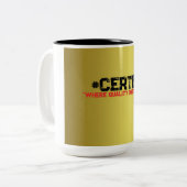 Mug de café noir et or (Devant gauche)