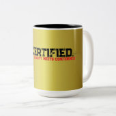 Mug de café noir et or (Devant droit)