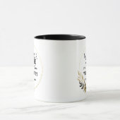 Mug de café noir et or drôle pour maman et papa (Centre)