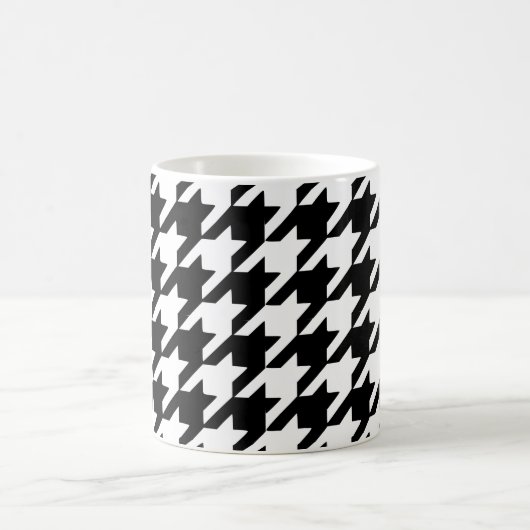 Mug de café noir Houndstooth (Centre)