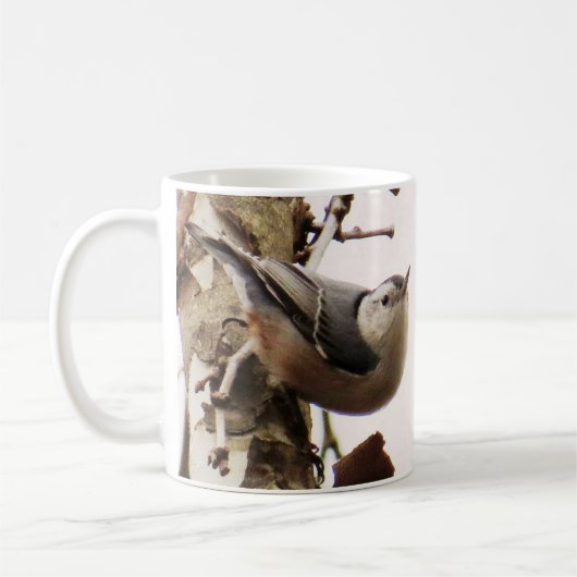Mug de café Nuthatch à poitrine blanche (Gauche)