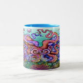 Mug de café octopi à deux tons (Centre)