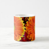 Mug de café orange Gerbera Daisy (Centre)