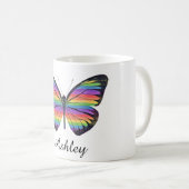 Mug de café papillon personnalisé (Devant droit)
