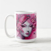 Mug de café papillon rose (Gauche)