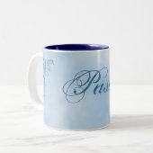 Mug de café pastor - Large : Sky Blue Elegance (Devant gauche)