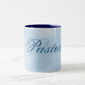Mug de café pastor - Large : Sky Blue Elegance (Centre)