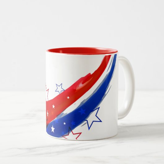 Mug de café patriotique (Devant droit)