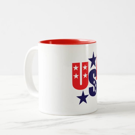 Mug de café patriotique (Devant gauche)