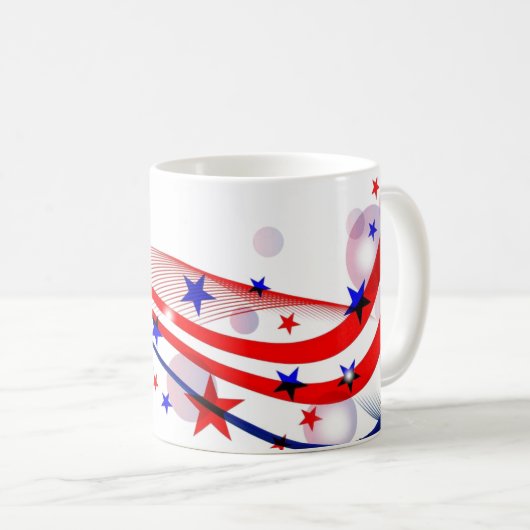 Mug de café patriotique (Devant droit)