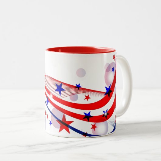 Mug de café patriotique (Devant droit)