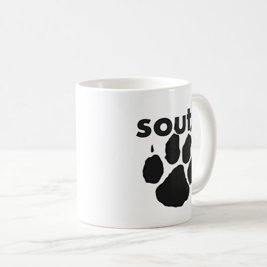 Mug de café Paw Sud (Devant droit)