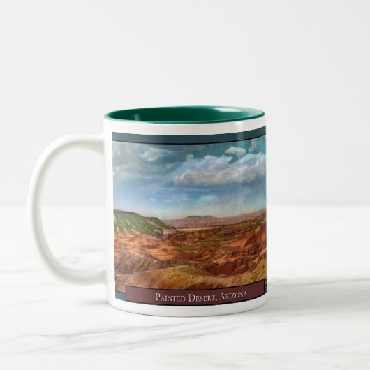 Mug de café peint dans le désert (Gauche)