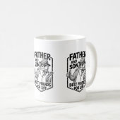 Mug de café Père & Fils Loutre Mignon (Devant droit)