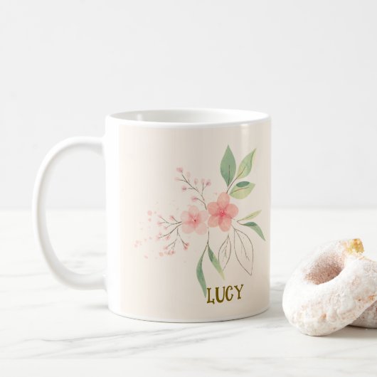 Mug de café personnalisable | Cadeau parfait (Avec donut)