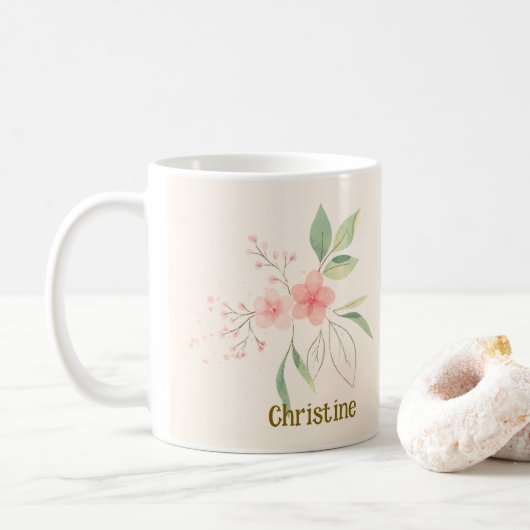 Mug de café personnalisable | Cadeau parfait (Avec donut)