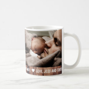 Mug de café personnalisé avec 2 photos pour la fêt