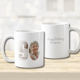 Mug de café personnalisé avec deux photos pour le 