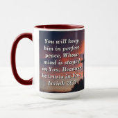 Mug de café personnalisé avec Écriture Sainte, Isa (Gauche)