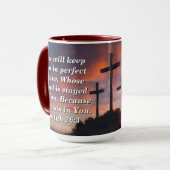 Mug de café personnalisé avec Écriture Sainte, Isa (Devant gauche)