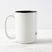 Mug de café personnalisé avec initiale fait différ (Gauche)