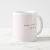 Mug de café personnalisé avec nom pour son anniver (Devant droit)
