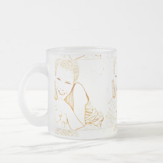Mug de café personnalisé avec photo d'enfant (Gauche)