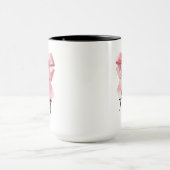 Mug de café personnalisé avec un ruban rose pour l (Centre)