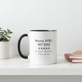Mug de café personnalisé cinq étoiles