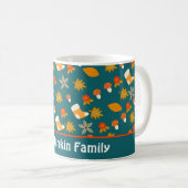 Mug de café personnalisé d'automne (Devant droit)