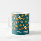 Mug de café personnalisé d'automne (Devant gauche)