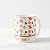 Mug de café personnalisé d'automne (Devant droit)
