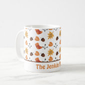 Mug de café personnalisé d'automne (Devant gauche)
